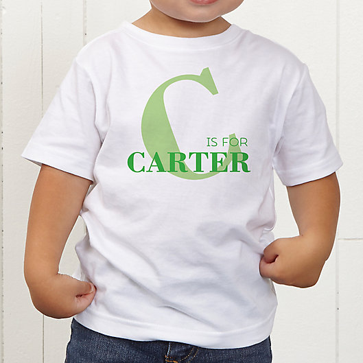 Alternate image 1 for Alphabet Fun Personalized Toddler T-Shirt