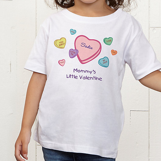 Alternate image 1 for Little Valentine Personalized Toddler T-Shirt