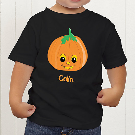 Alternate image 1 for Pumpkin Pal Personalized Toddler T-Shirt