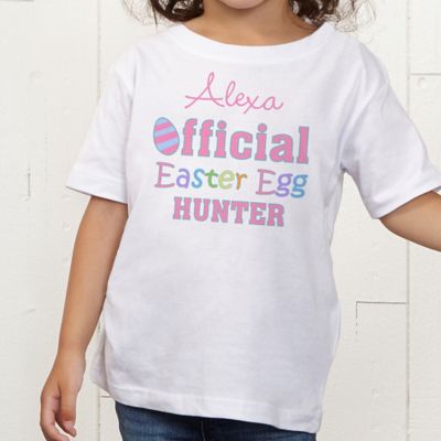Official Egg Hunter Personalized Toddler T-Shirt