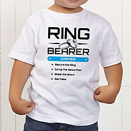 Ring Bearer Personalized Toddler T-Shirt