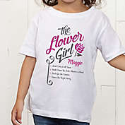 The Flower Girl Personalized Toddler T-Shirt