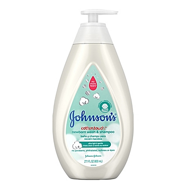 Johnson&#39;s&reg; CottonTouch&trade; 27.1 fl. oz. Newborn Wash and Shampoo. View a larger version of this product image.