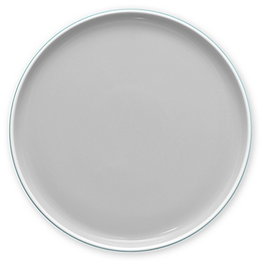 Noritake&reg; ColorTrio Stax 11.5-Inch Round Platter in Turquoise/Grey. View a larger version of this product image.