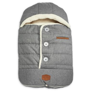 JJ Cole&reg; Urban BundleMe&reg; with Buttons and Hood in Light Grey. View a larger version of this product image.