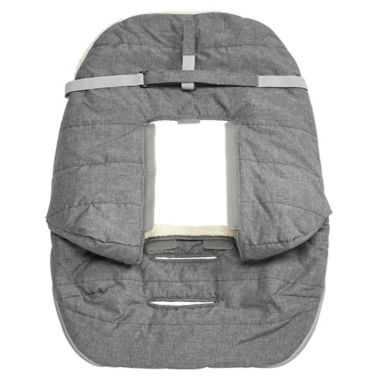 JJ Cole&reg; Urban BundleMe&reg; with Buttons and Hood in Light Grey. View a larger version of this product image.