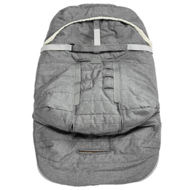 JJ Cole&reg; Urban BundleMe&reg; with Buttons and Hood in Light Grey. View a larger version of this product image.