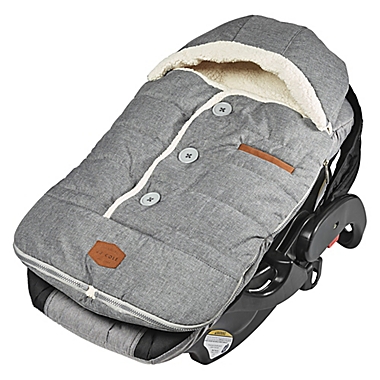 JJ Cole&reg; Urban BundleMe&reg; with Buttons and Hood in Light Grey. View a larger version of this product image.