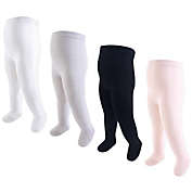 Touched by Nature 4-Pack Organic Cotton Tights in Pink