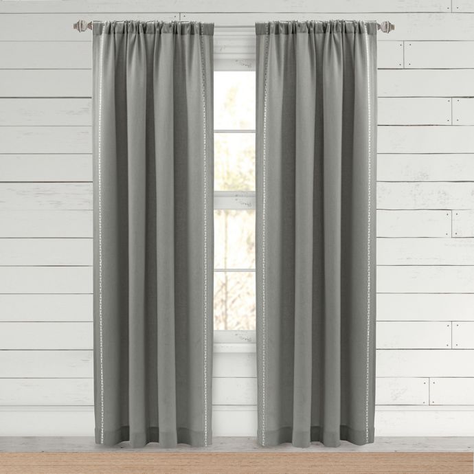 Bee Willow Farmhouse Hanley Rod Pocket Window Curtain Panel