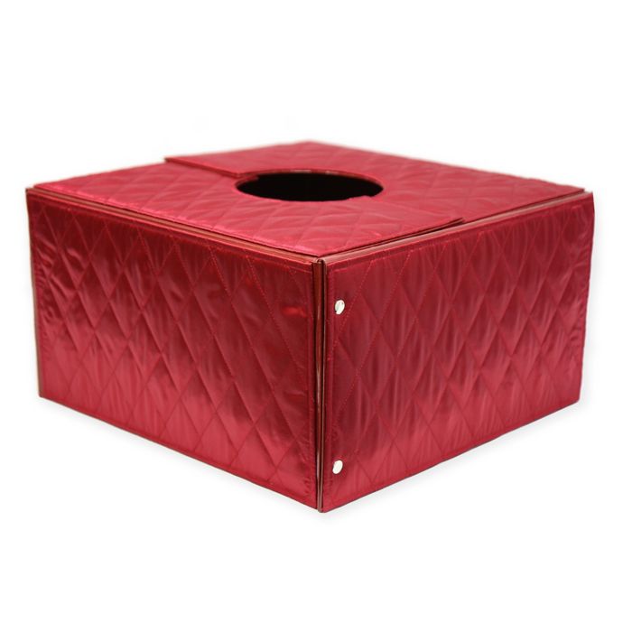 Christmas Tree Box 16Inch Quilt Tree Stand Cover in Red Bed Bath