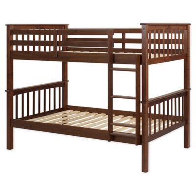 Forest Gate&trade; Mission Solid Wood Twin Over Twin Bunk Bed in Walnut