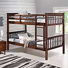 Alternate image 3 for Forest Gate&trade; Mission Solid Wood Twin Over Twin Bunk Bed in Walnut