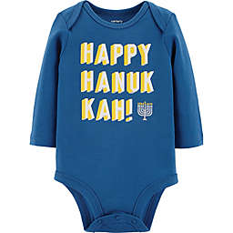 carter's® "Happy Hanukkah" Bodysuit in Blue