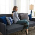 Alternate image 1 for Therapedic&reg; Weighted U-Neck Pillow in Grey