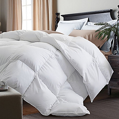 Kathy Ireland&reg; White Goose Feather and Goose Down Twin Comforter. View a larger version of this product image.
