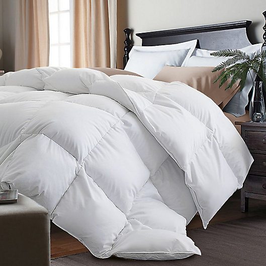 Alternate image 1 for Kathy Ireland® White Goose Feather and Goose Down Twin Comforter