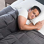Alternate image 3 for Sharper Image&reg; Calming Comfort 25 lb. Weighted Blanket in Grey