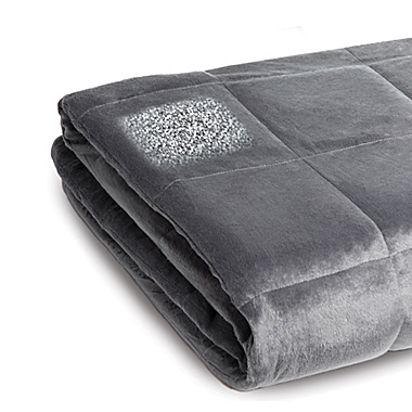 Sharper Image&reg; Calming Comfort 25 lb. Weighted Blanket in Grey. View a larger version of this product image.