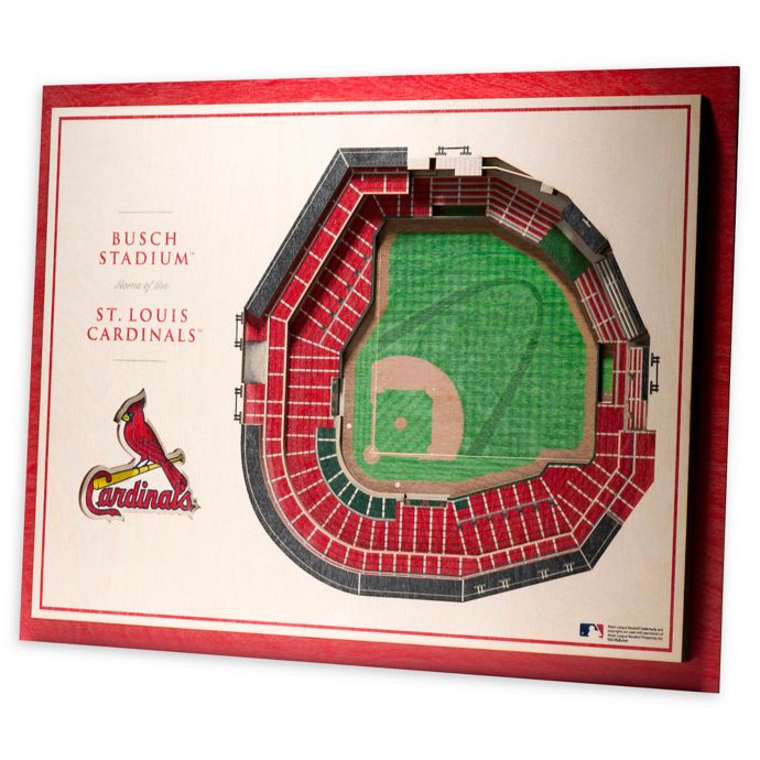 MLB St. Louis Cardinals 5-Layer Stadium Views 3D Wall Art | Bed Bath & Beyond
