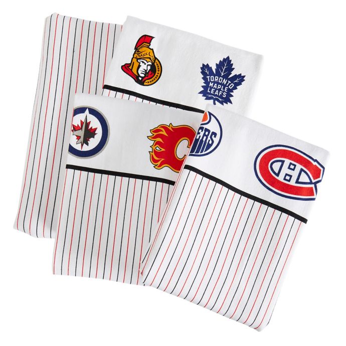 NHL Canadian Teams Flannel Sheet Set Bed Bath and Beyond Canada