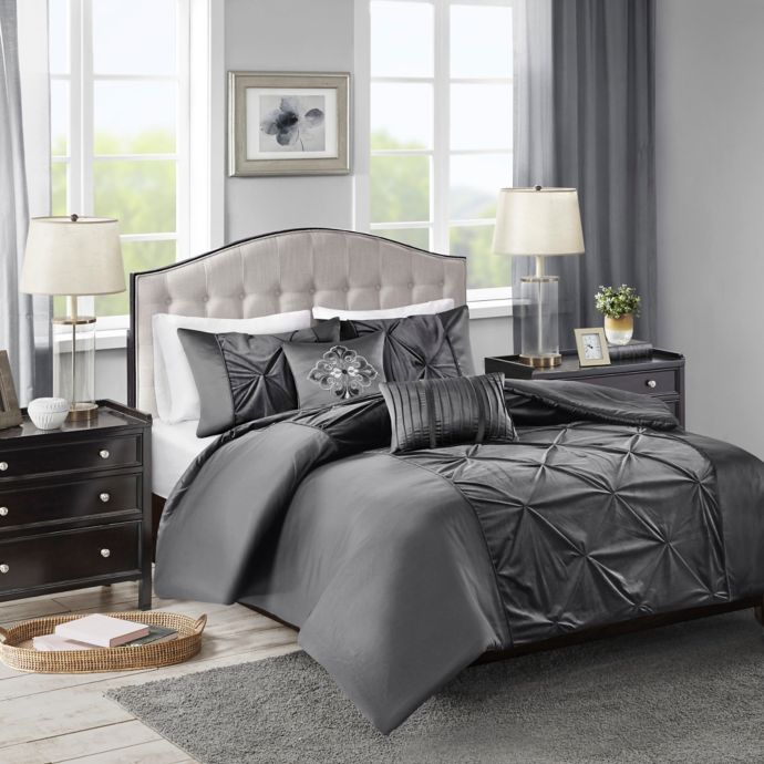 Madison Park Mia Velvet Duvet Cover Set Bed Bath Beyond