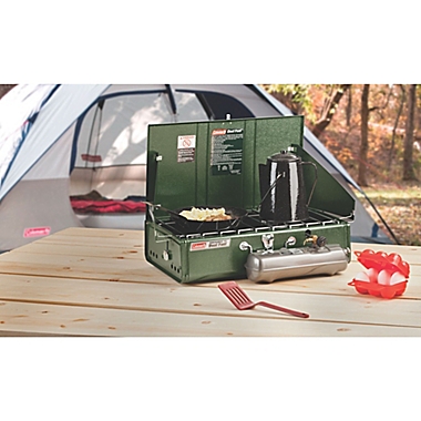 Coleman&reg; Guide Series Dual-Fuel Stove in Green. View a larger version of this product image.