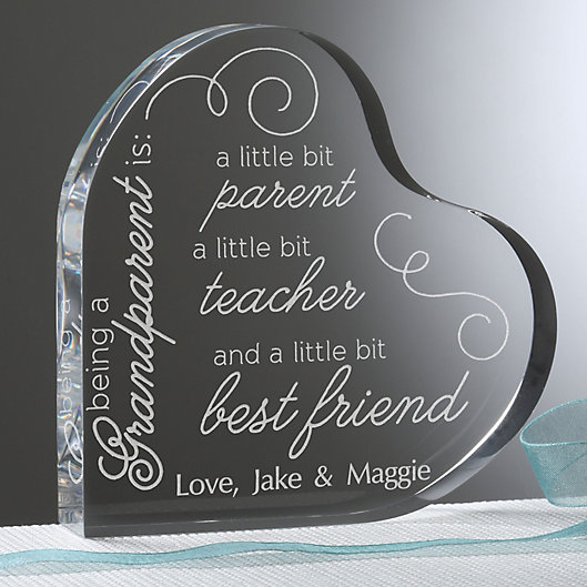 Alternate image 1 for To Be A Grandparent Personalized Heart Keepsake