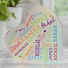 Alternate image 0 for Close To Her Heart Personalized Colored Heart Keepsake