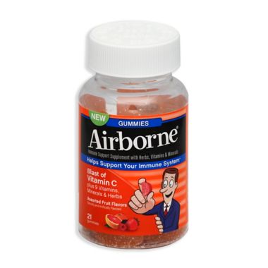 Airborne&reg; 21-Count Original Immune Support Supplement Gummies in Assorted Fruit. View a larger version of this product image.