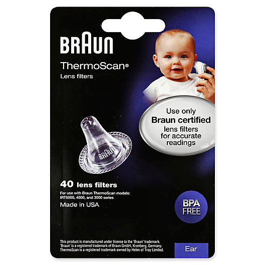 Alternate image 1 for Braun® 40-Count Thermoscan Lens Filters