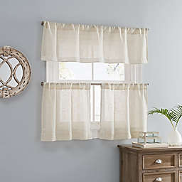 Ellan Embroidered Window Curtain Tiers and Valance