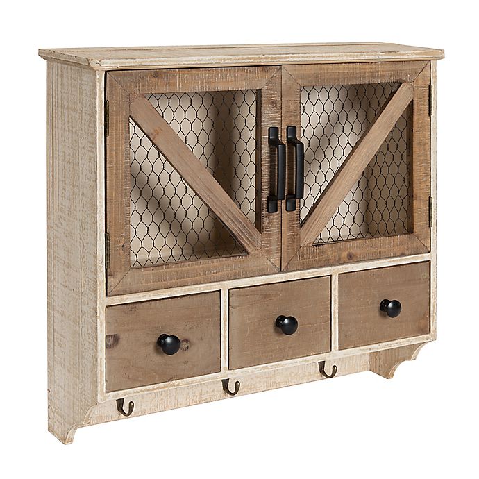 Kate And Laurel Hutchins Decorative Wall Storage Cabinet Bed Bath Beyond - Rustic Wall Cabinet For Bathroom
