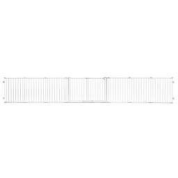 Regalo® Double Door Super Wide Metal Safety Gate in White
