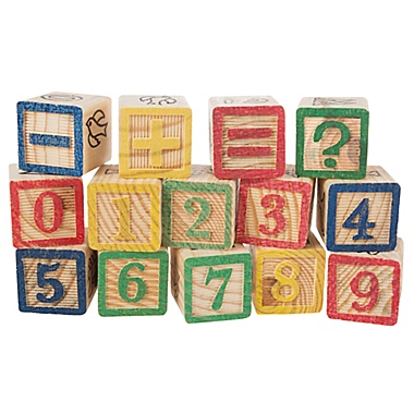 Hey! Play! 48-Piece ABC and 123 Wooden Blocks Set. View a larger version of this product image.