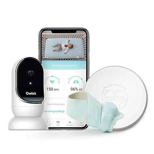 Alternate image 1 for Owlet Smart Sock + Cam Complete Baby Monitor System