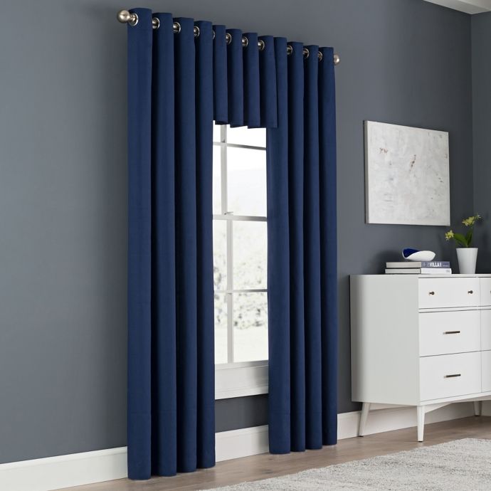 Newport Grommet Window Curtain Panel and Valance | Bed ...