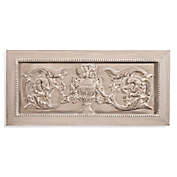 Bassett 42-Inch x 20-Inch Rustic Embossed Architectural Wood Canvas Wall Art