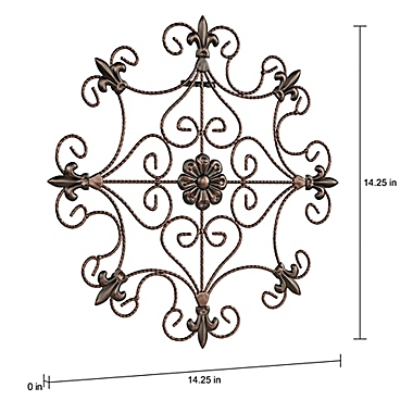 Medallion 14.25-Inch Square Metal Wall Art. View a larger version of this product image.
