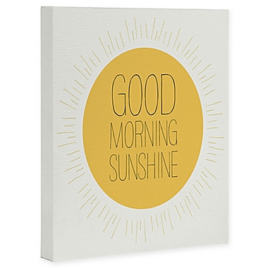 Deny Designs Morning Sunshine Art 8-Inch x 10-Inch Canvas Wall Art. View a larger version of this product image.