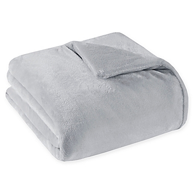 Sleep Philosophy 18-lb. Plush Weighted Blanket in Grey. View a larger version of this product image.