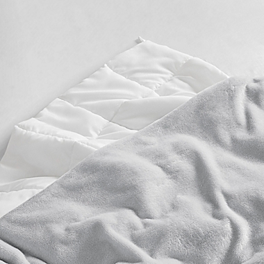 Sleep Philosophy 18-lb. Plush Weighted Blanket in Grey. View a larger version of this product image.
