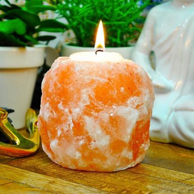 Himalayan Glow Salt Candle Holders (Set of 4). View a larger version of this product image.