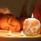 Alternate image 2 for Himalayan Glow Salt Candle Holders (Set of 4)