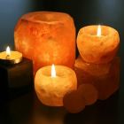 Alternate image 4 for Himalayan Glow Salt Candle Holders (Set of 4)