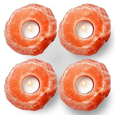 Himalayan Glow Salt Candle Holders (Set of 4). View a larger version of this product image.