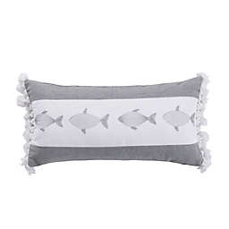 Levtex Home Freeport Fish  Throw Pillow in Grey