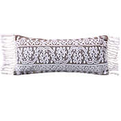 Levtex Home Josie Spa Crewel Embroidered Tassel Trim Oblong Throw Pillow