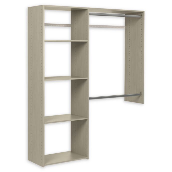 Easy Track Closet Shelving Kit in Weathered Grey Bed Bath & Beyond