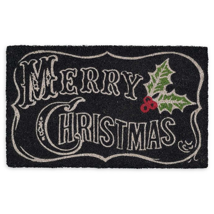 Design Imports Chalkboard Merry Christmas 18 X 30 Coir